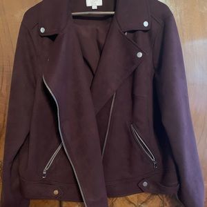 Loft Faux Suede Biker Jacket 20